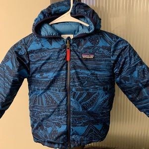 Patagonia reversible down sweater jacket. Size 4t